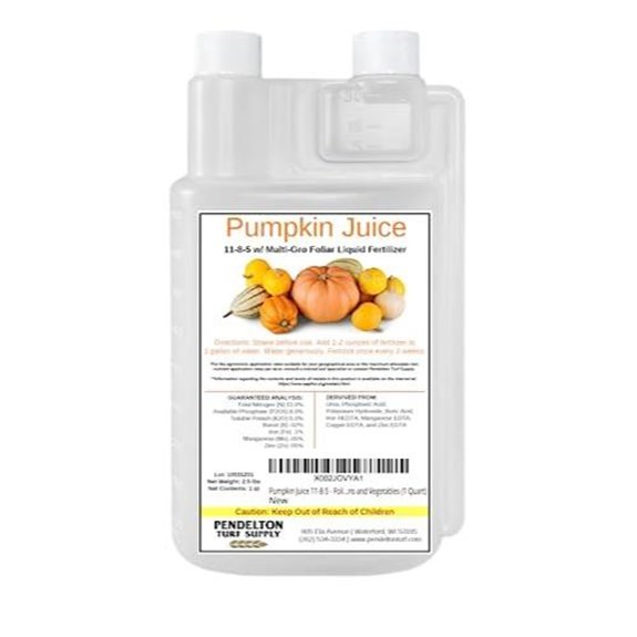 pumpkin juice liquid fertilizer